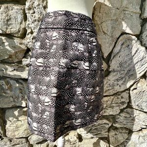 J. Crew Feather Printed Skirt with Pockets Size 8